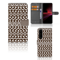 Sony Xperia 1 III Telefoon Hoesje Aztec Brown