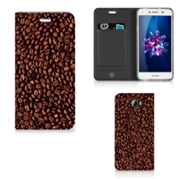 Huawei Y5 2 | Y6 Compact | Flip Style Cover | Koffiebonen Huawei Y5 2 | Y6 Compact | Flip Style Cover | Koffiebonen