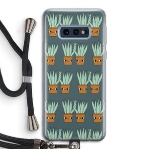 Sansevieria: Samsung Galaxy S10e Transparant Hoesje met koord