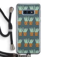 Sansevieria: Samsung Galaxy S10e Transparant Hoesje met koord