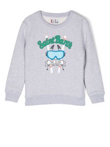 MC2 Saint Barth Kids sweat à logo imprimé - Gris