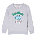 MC2 Saint Barth Kids sweat à logo imprimé - Gris - thumbnail