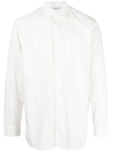 Post Archive Faction chemise à détails de zips - Blanc