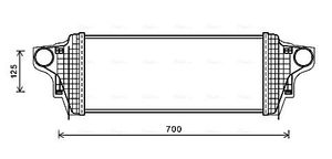 Intercooler, inlaatluchtkoeler MSA4551