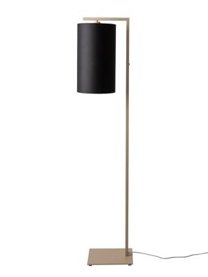 Vloerlamp Boston, zand met zwarte kap Ø25 x 45cm