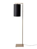 Vloerlamp Boston, zand met zwarte kap Ø25 x 45cm