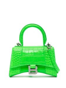 Balenciaga sac à bandoulière Hourglass XS - Vert