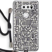 Moroccan Print: LG V30 Transparant Hoesje met koord