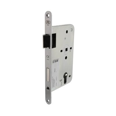 P&E P+E Dag- en nachtslot profielcilindergat 72mm DIN links met rvs geborstelde voorplaat 235x20mm