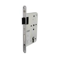 P&E P+E Dag- en nachtslot profielcilindergat 72mm DIN links met rvs geborstelde voorplaat 235x20mm