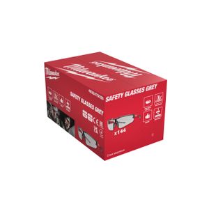 Milwaukee Accessoires Bulk veiligheidsbrillen grijs - 144 stuks - 4932479026