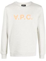 A.P.C. sweat à logo imprimé - Tons neutres - thumbnail