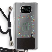 It's Lit: Xiaomi Poco X3 Pro Transparant Hoesje met koord