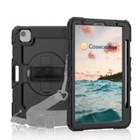 Casecentive Handstrap Pro Hardcase met handvat iPad Air 10.9 2020 / 2022 zwart - SDG-AIR4-2020