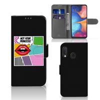 Samsung Galaxy A20e | Wallet Case | met Pasjes | Popart Princess