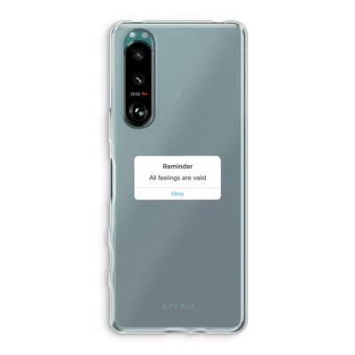 Reminder: Sony Xperia 5 III Transparant Hoesje