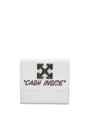 Off-White portefeuille Jitney à motif Quote - Blanc