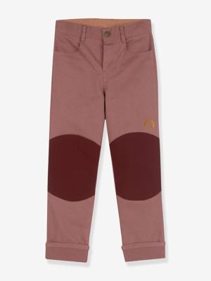 Kinderbroek KUULU CANVAS finkid, rechte pasvorm rozenhout