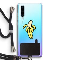 Banana: Huawei P30 Transparant Hoesje met koord