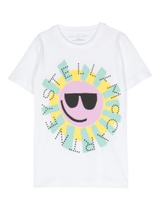 Stella McCartney Kids t-shirt en coton à logo imprimé - Blanc