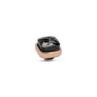 Melano Twisted Box Steentje Transparant Black Rosé