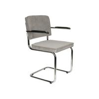 Zuiver Ridge Rib armstoel Cool Grey