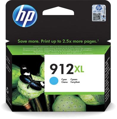 HP inktcartridge 912XL, 825 pagina&apos;s, OEM 3YL81AE#BGX, cyaan