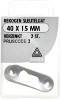 Rekogen sleutelgat 40x15mm vz 2st - Deltafix
