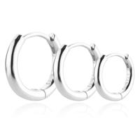 Elenza .925 Zilveren Oorringen Drie stuks - 6mm, 8mm, 10mm