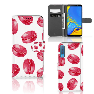 Samsung Galaxy A7 (2018) Book Cover Pink Macarons Samsung Galaxy A7 (2018) Book Cover Pink Macarons