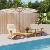 VidaXL Stoelkussens 2 st adirondack oxford stof crèmekleurig