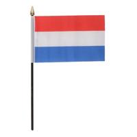 Nederland - mini vlaggetje van 10 x 15 cm op stokje - Landen vlag - H27 cm Nederland - mini vlaggetje van 10 x 15 cm op stokje - Landen vlag - H27 cm