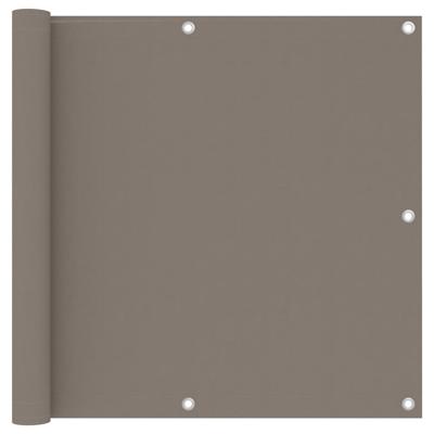 VidaXL Balkonscherm 90x400 cm oxford stof taupe