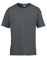 Gildan G64000K Softstyle® Youth T-Shirt - Charcoal (Solid) - S (110/116)