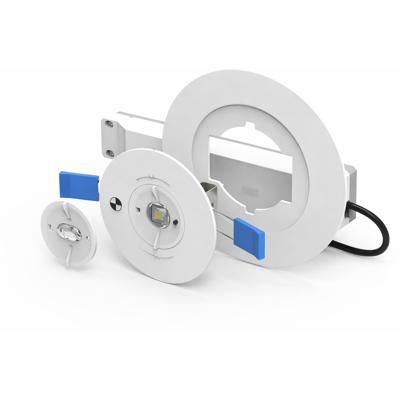 LED Noodverlichting - Pragmi Ponto Plus - Inbouw - 2.4 Watt - 330 Lumen - Zelfdiagnose 1 uur - Wit - Kunststof