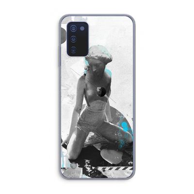 I will not feel a thing: Samsung Galaxy A03s Transparant Hoesje
