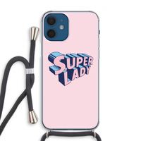 Superlady: iPhone 12 Transparant Hoesje met koord