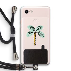 Palmboom: Pixel 3 XL Transparant Hoesje met koord