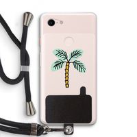 Palmboom: Pixel 3 XL Transparant Hoesje met koord