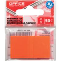 OFFICE products index, 25 x 43 mm, ophangzakje van 50 tabs, oranje