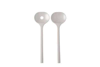 Mepal saladebestek Bloom 2-delig - pebble white