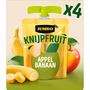 Jumbo Knijpfruit Appel Banaan 4 x 90 g