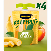 Jumbo Knijpfruit Appel Banaan 4 x 90 g