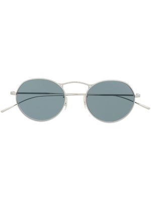 Oliver Peoples lunettes de soleil M-4 30th à monture ronde - Argent