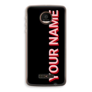 Namecase: Motorola Moto Z Force Transparant Hoesje