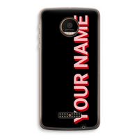 Namecase: Motorola Moto Z Force Transparant Hoesje Namecase: Motorola Moto Z Force Transparant Hoesje