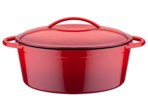 GSW Gietijzeren braadpan (33 x 25 cm, Rood, Braadpan)