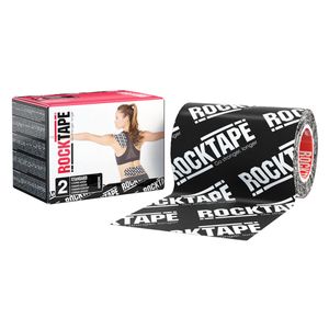 RockTape (10cm x 5m) zwart logo