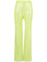 Santa Brands pantalon taille-haute à ornements strassés - Vert