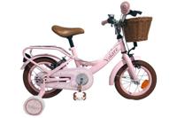 Volare ashley kinderfiets - meisjes - 14 inch - roze - twee handremmen